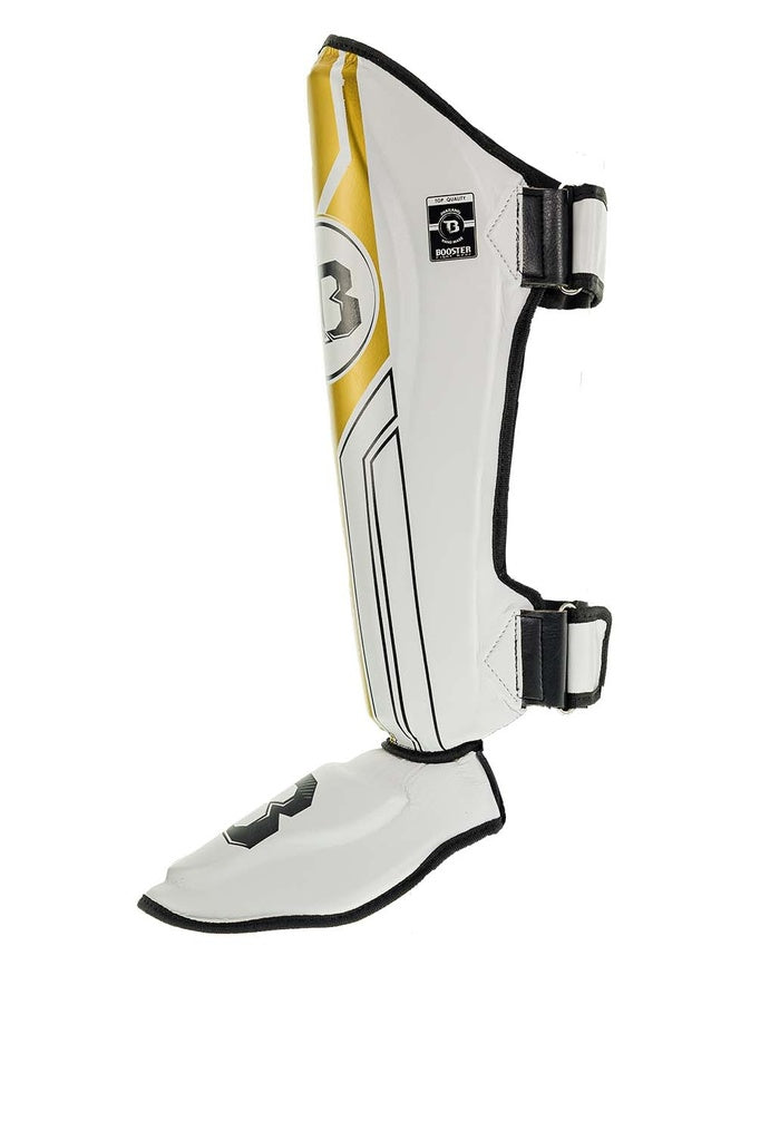 BOOSTER SHINGUARDS V9 WHITE/GOLD