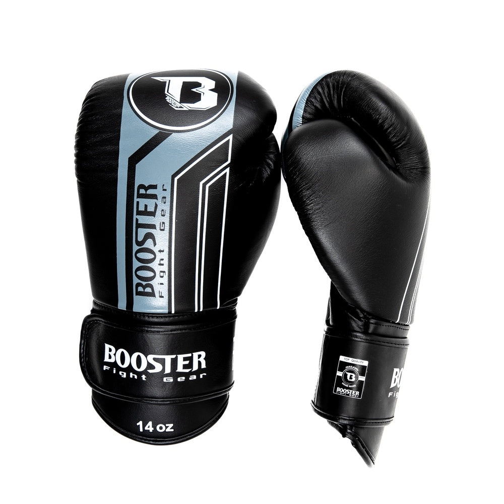 BOOSTER V9 BOXING GLOVES BLACK/GREY