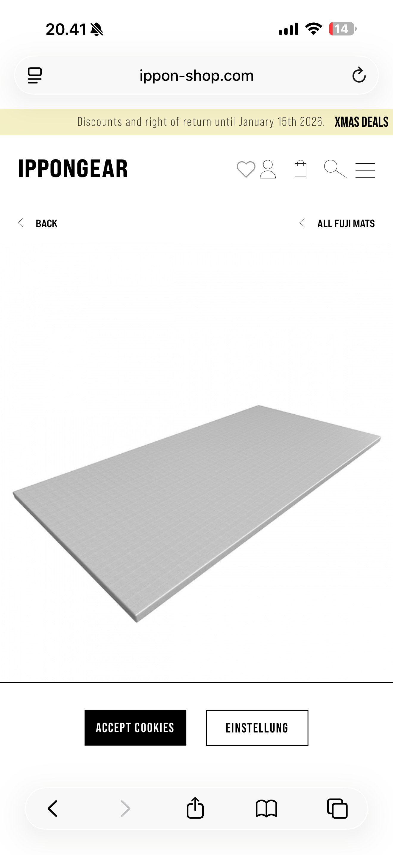 FUJI TATAMI PERFORMANCE MÅTTE 1x1M