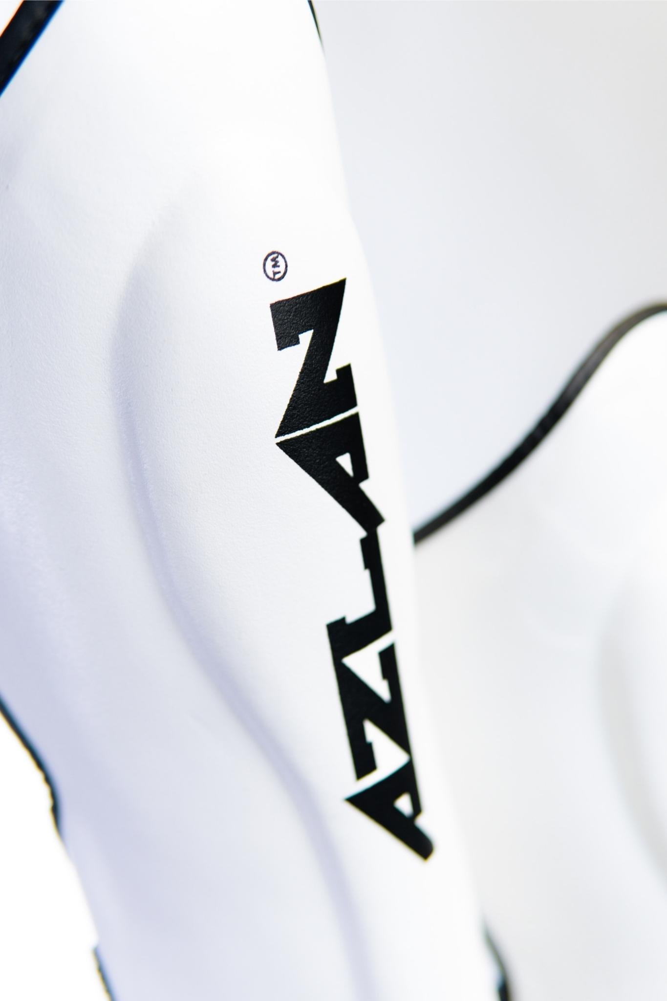 AZLAN SHINGUARDS “LIGHTNING” WHITE/BLACK