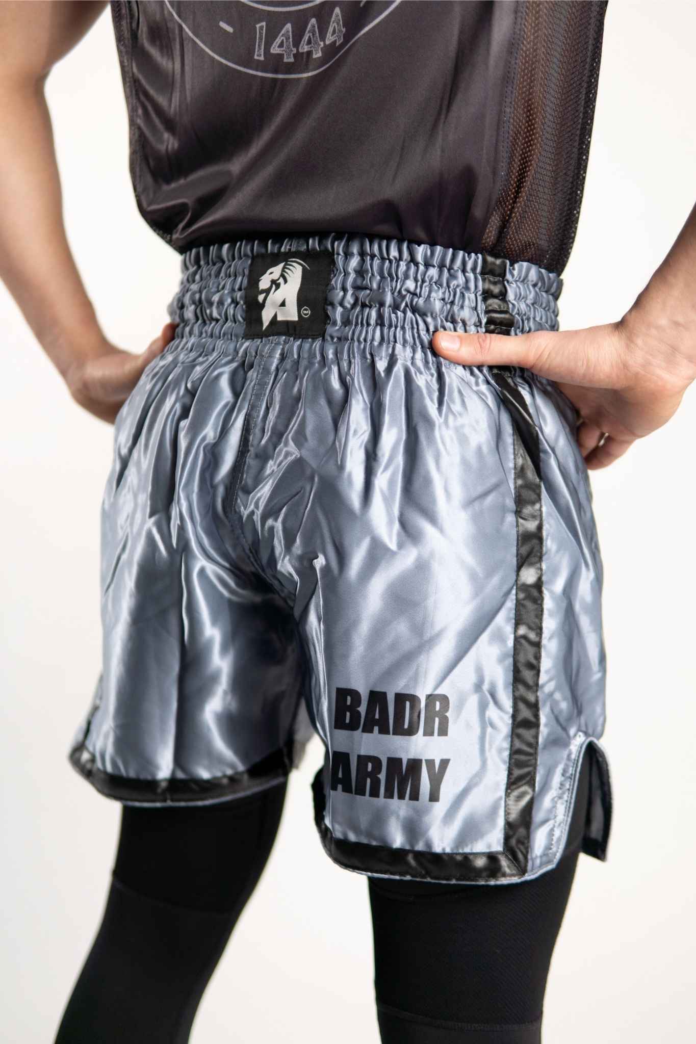 AZLAN X BADR FIGHT CLUB “BADR ARMY” MUAY THAI SHORTS