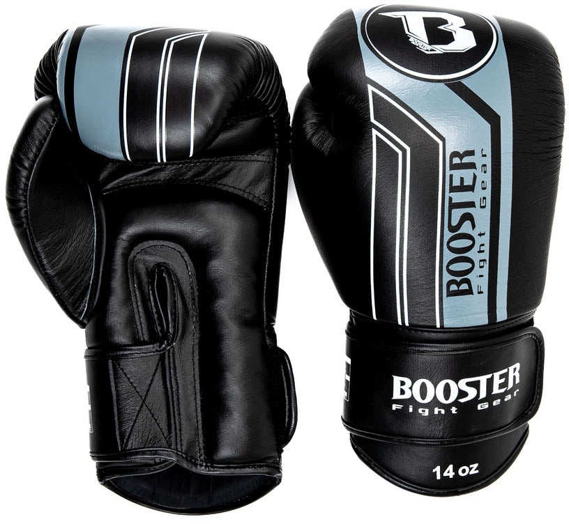 BOOSTER V9 BOXING GLOVES BLACK/GREY