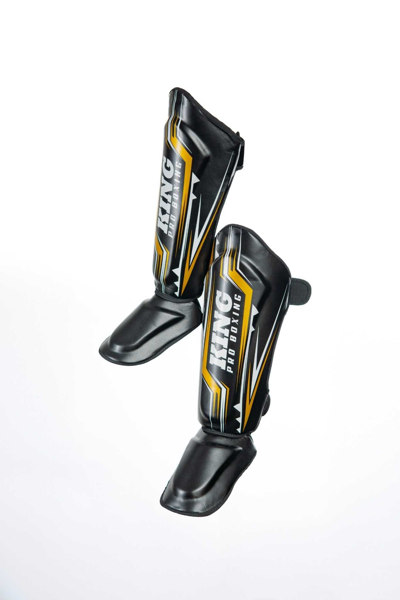KING PRO BOXING “SPARTAN” BENSKINNER "SORT/GULD"