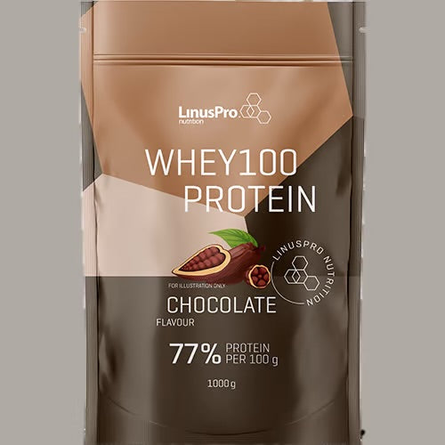 LinusPro Proteinpulver Whey100 - chokolade (1kg)