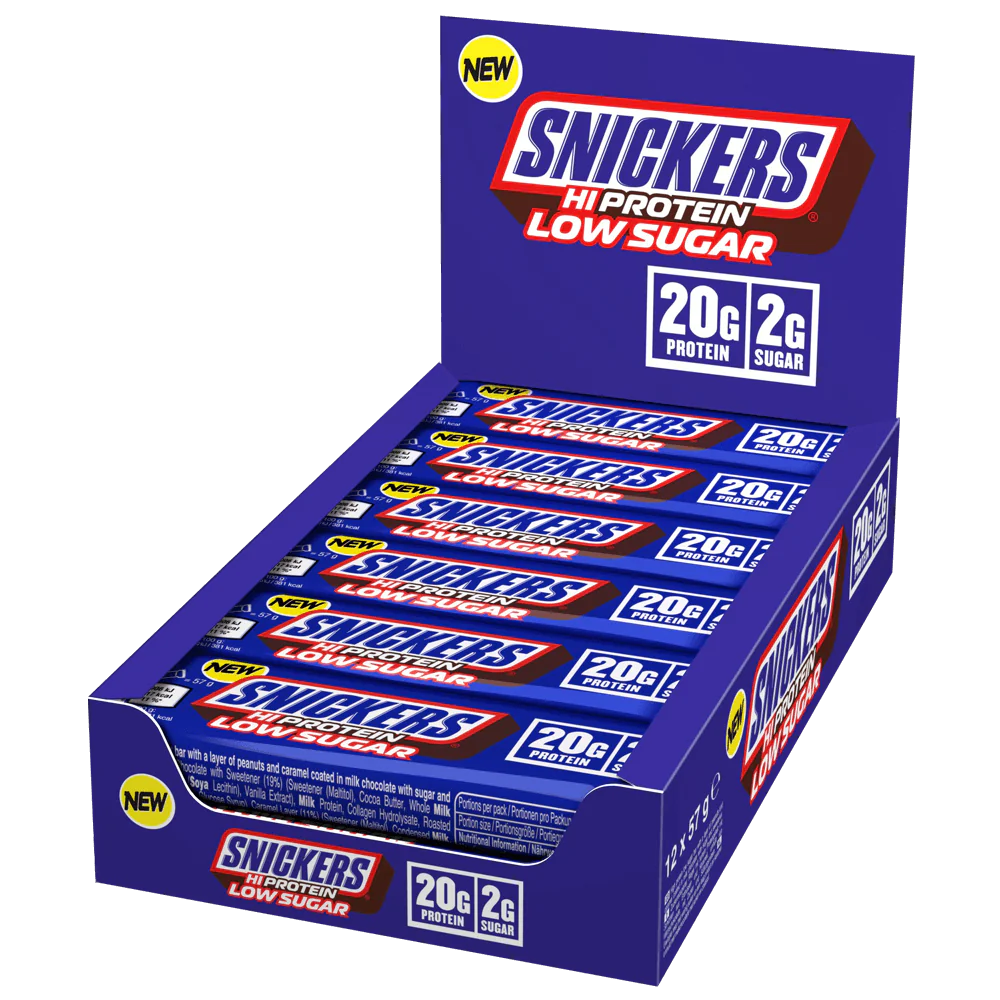 SNICKERS HIPROTEIN LOW SUGAR BARS 57G