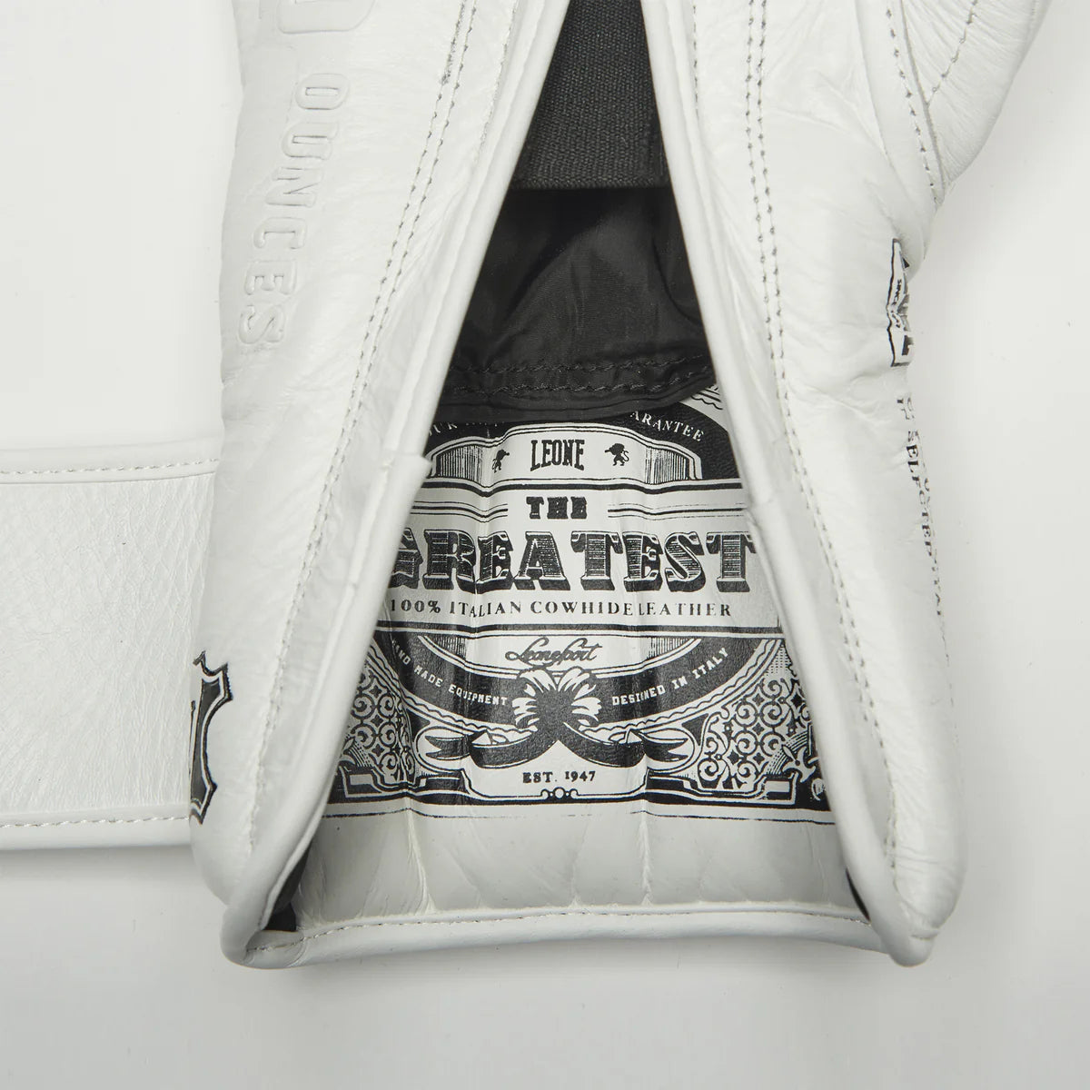 LEONE “The Greatest” BOXING GLOVES WHITE