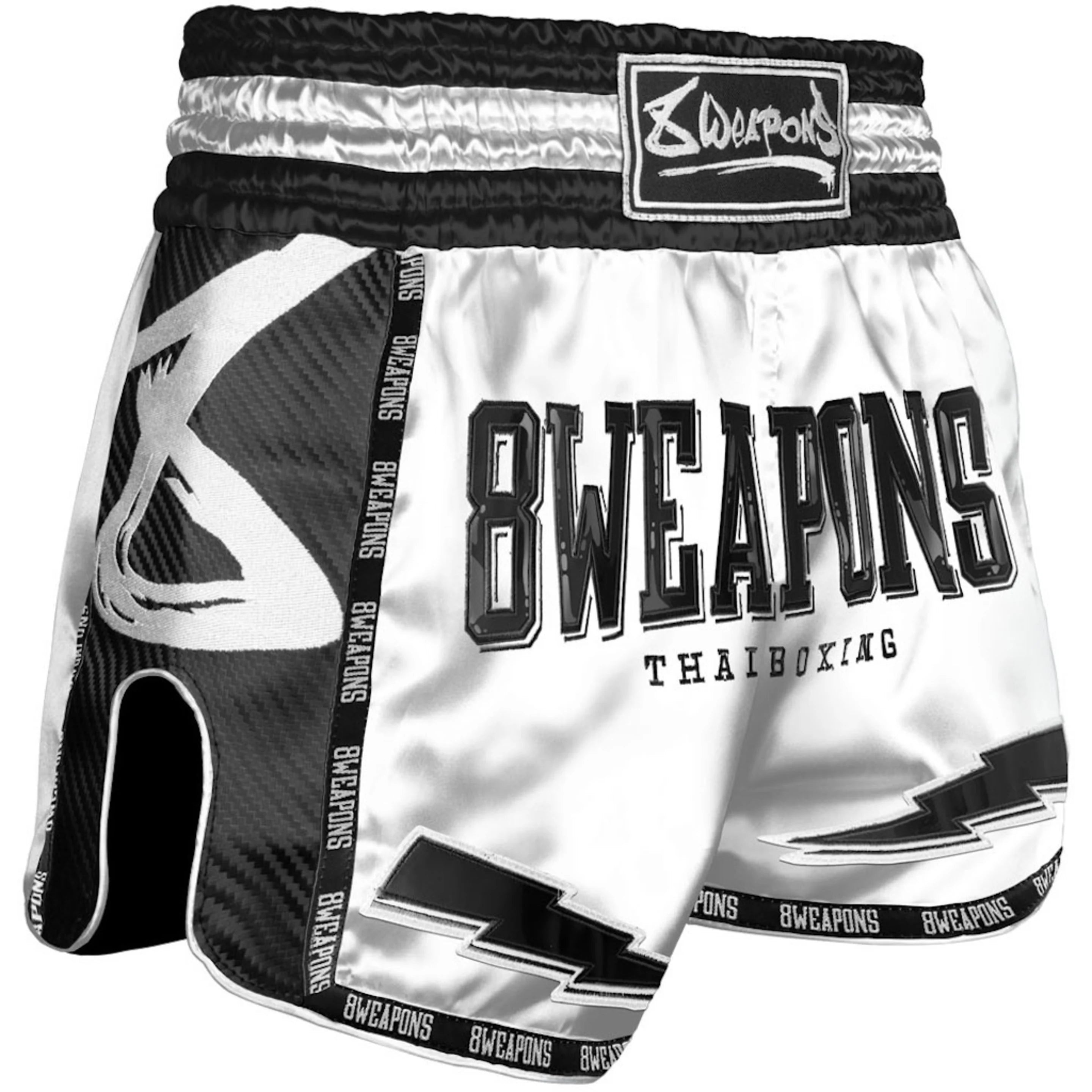 8 Weapons Muay Thai Shorts Carbon Snow Night