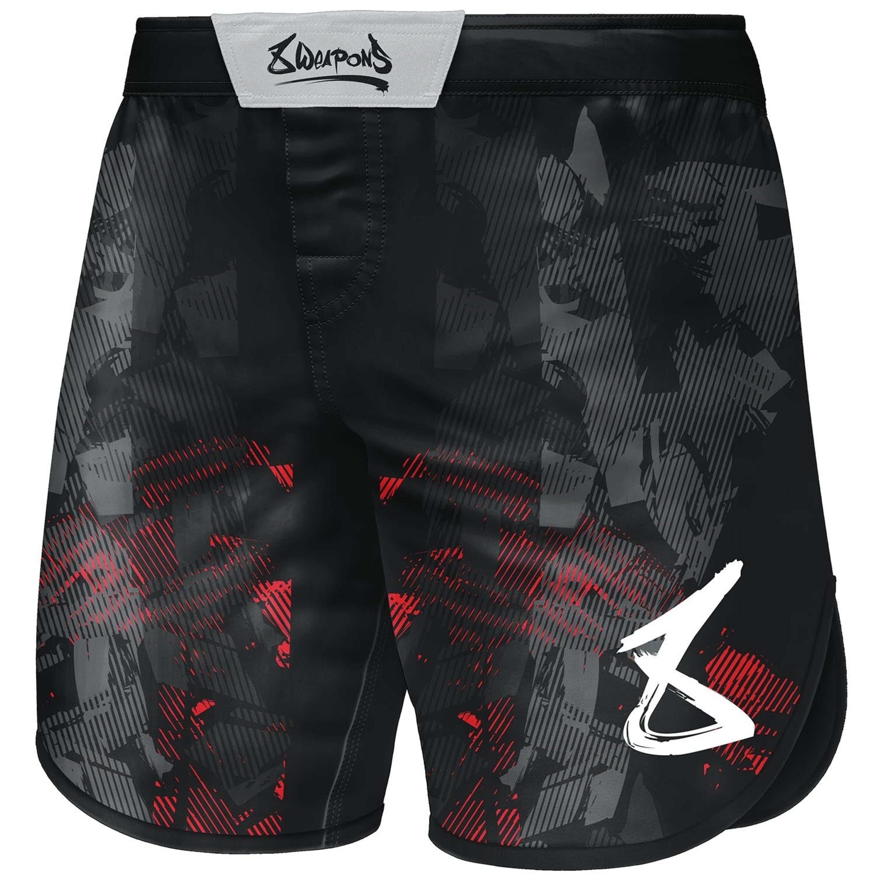 8 WEAPONS Fight Shorts Hit 2.0 Black Red