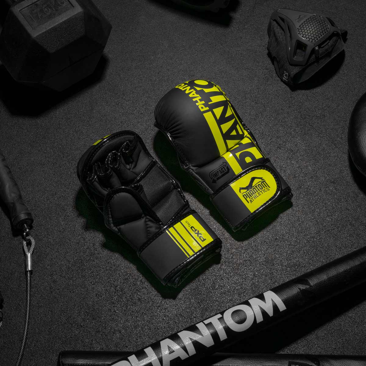 PHANTOM MMA SPARRING HANDSKER APEX NEON