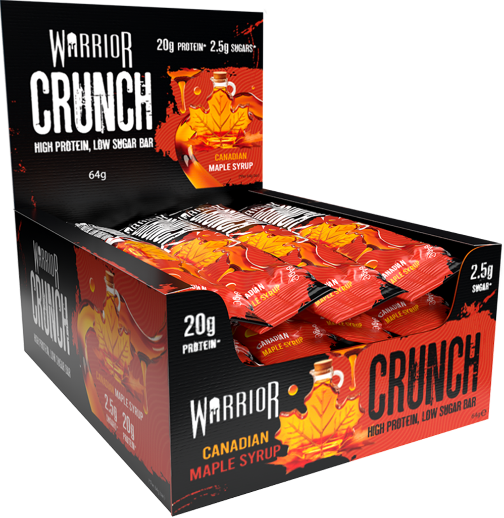 WARRIOR CRUNCH BAR - MAPLE SYRUP 12x64g