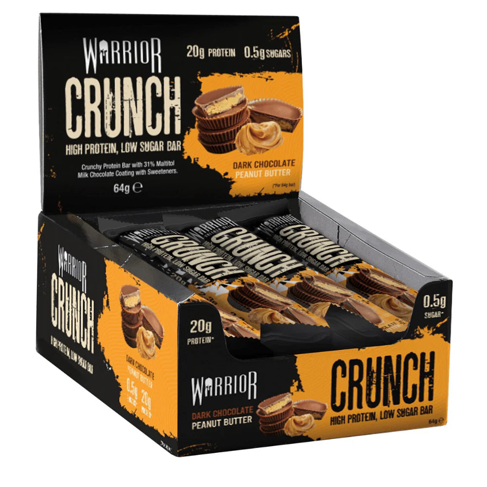 WARRIOR CRUNCH BAR - DARK CHOCO PEANUT 12X64G