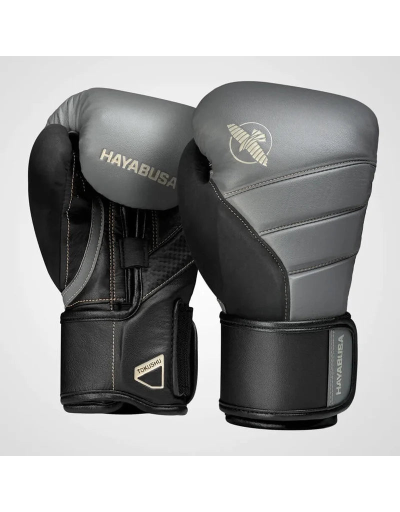 HAYABUSA T3 BOXING GLOVES KOKSGRÅ/SORT