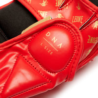 LEONE “DNA” MMA HANDSKER RØD/GULD