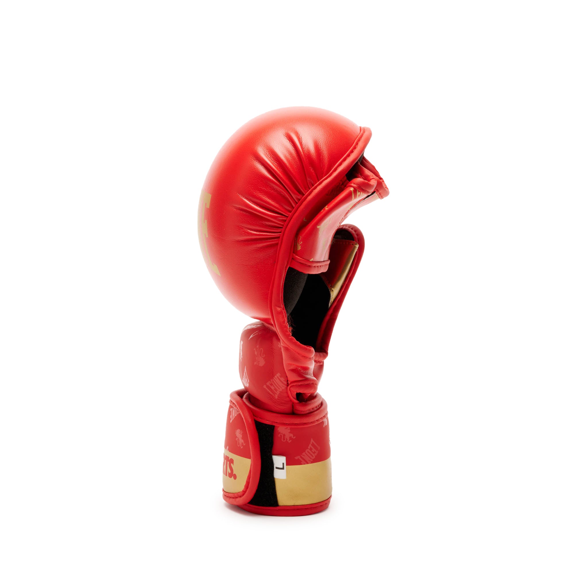 LEONE “DNA” MMA HANDSKER RØD/GULD