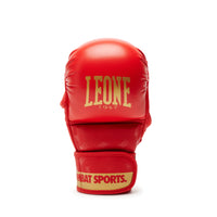LEONE “DNA” MMA HANDSKER RØD/GULD