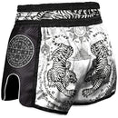 8 WEAPONS HVID/SORT MUAY THAI SHORTS