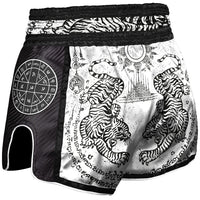 8 WEAPONS HVID/SORT MUAY THAI SHORTS