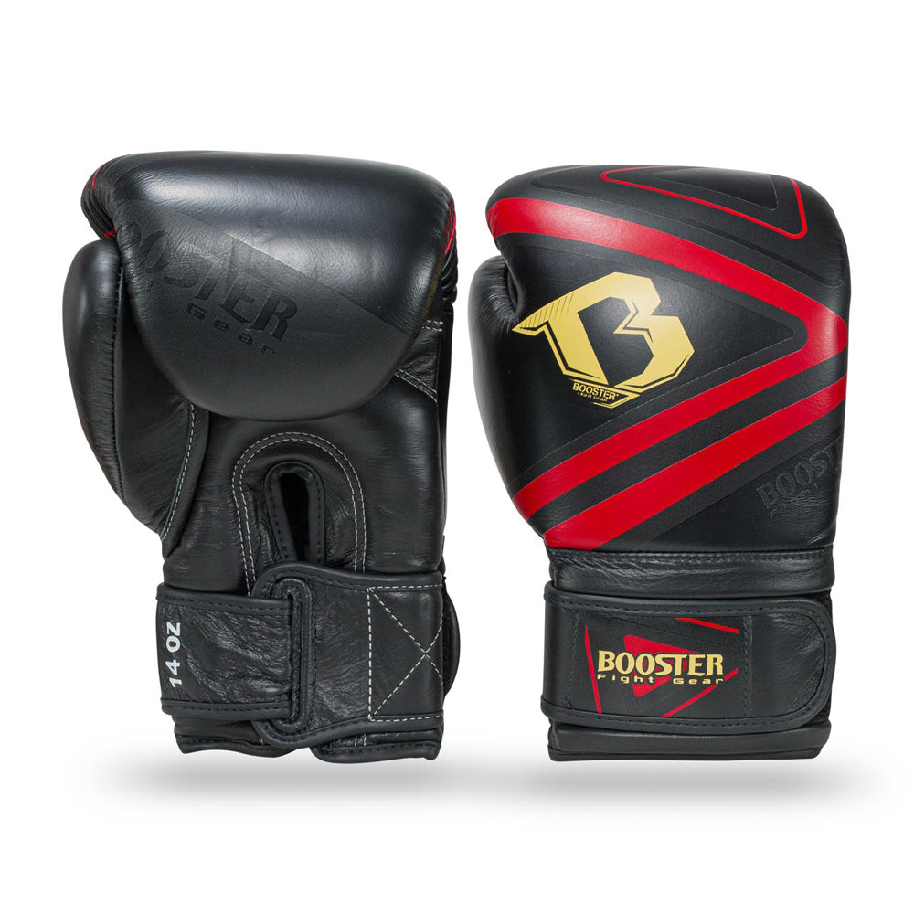 BOOSTER V10 BOXING GLOVES BLACK/RED