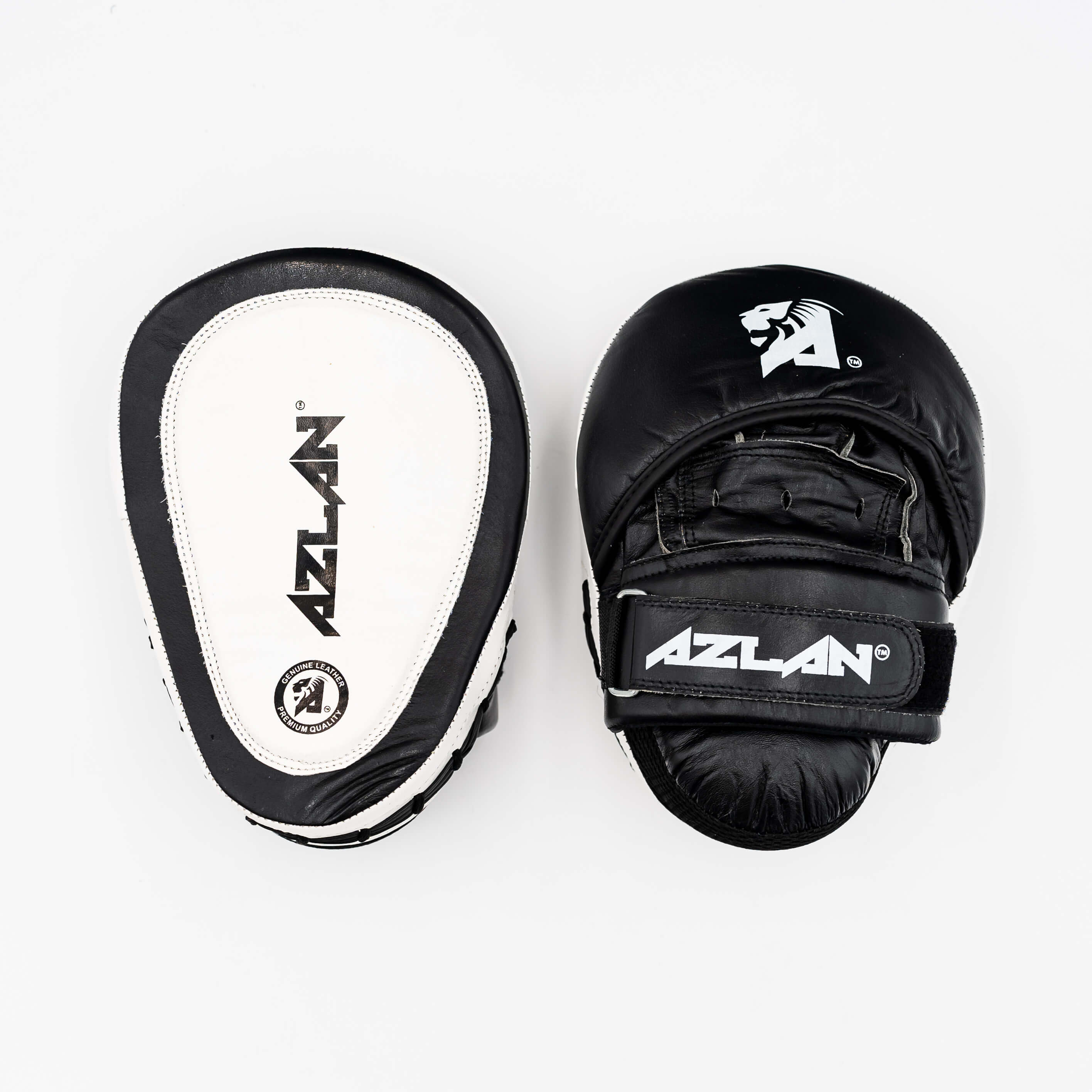 AZLAN MITTS SORT/HVID