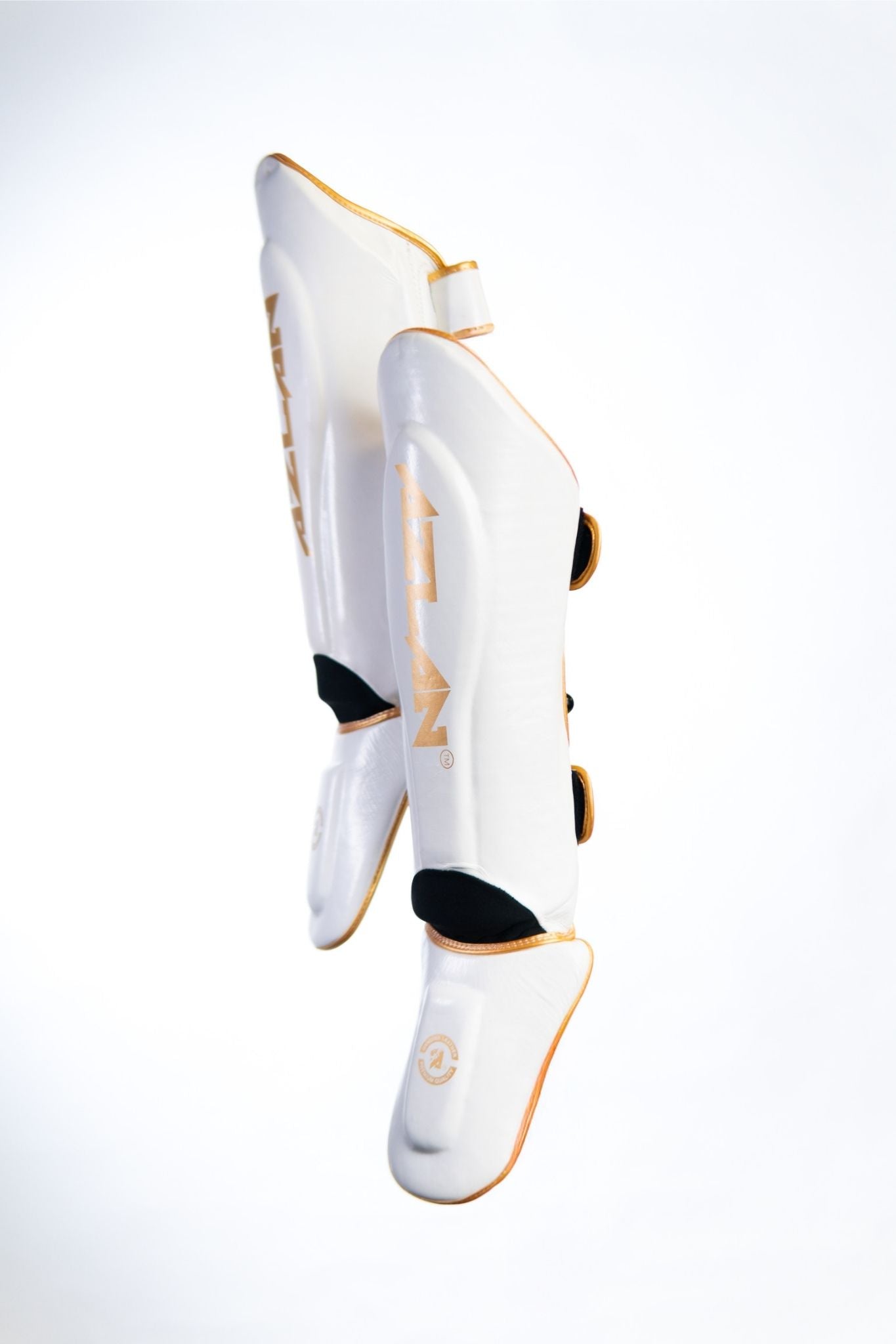 AZLAN SHINGUARDS “LIGHTNING” WHITE/GOLD