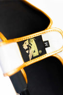 AZLAN SHINGUARDS “LIGHTNING” WHITE/GOLD