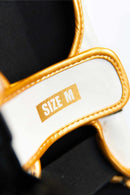 AZLAN SHINGUARDS “LIGHTNING” WHITE/GOLD