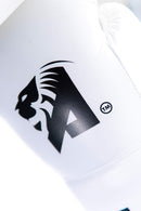 AZLAN "PRO" WHITE BOXING LACE UP BOXING GLOVES