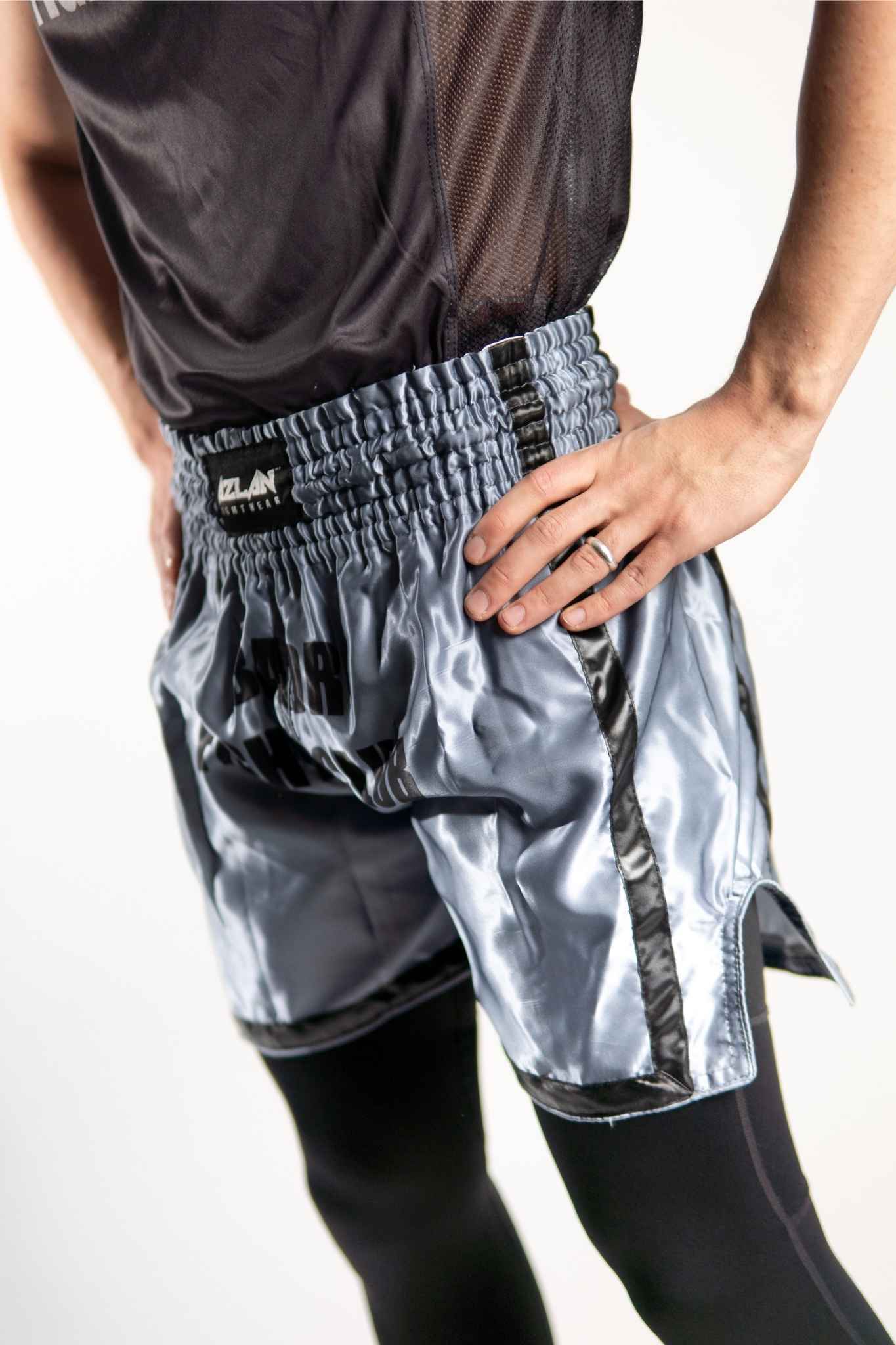 AZLAN X BADR FIGHT CLUB “BADR ARMY” MUAY THAI SHORTS