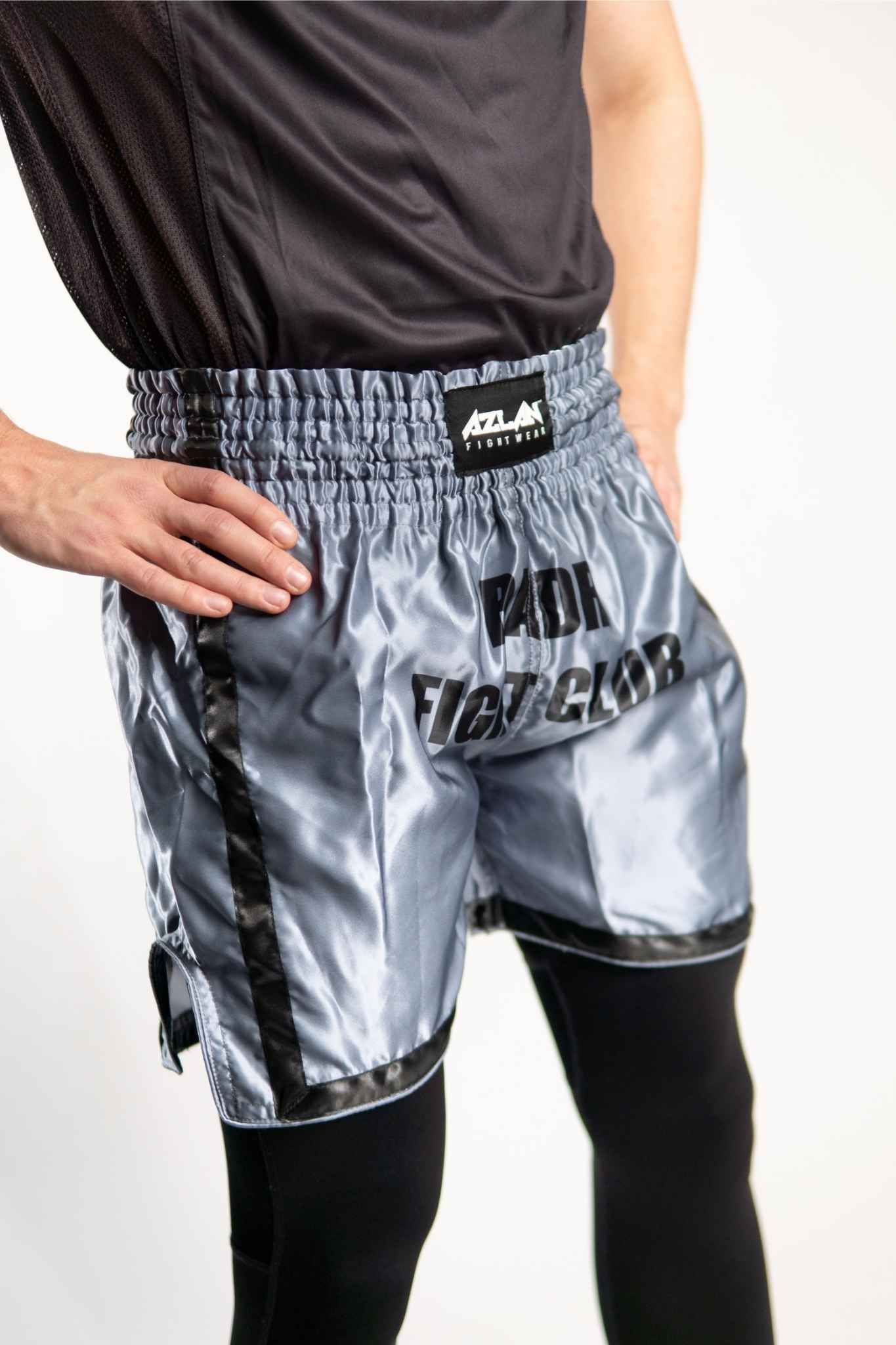 AZLAN X BADR FIGHT CLUB “BADR ARMY” MUAY THAI SHORTS