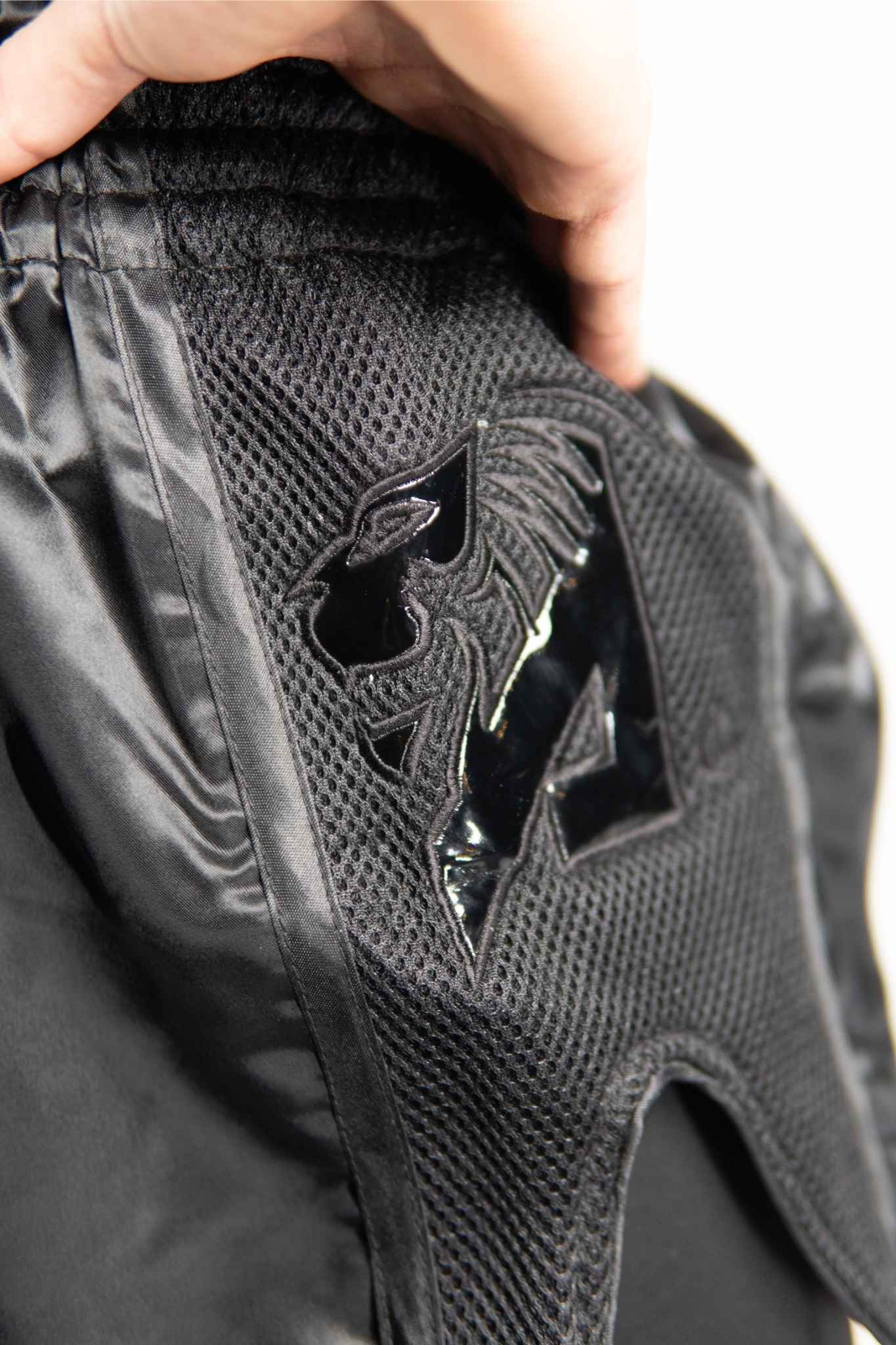 AZLAN MUAY THAI SHORTS "BLACK BEAST"