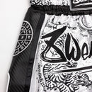 8 WEAPONS HVID/SORT MUAY THAI SHORTS