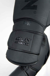 AZLAN "MATT BLACK" BOXING GLOVES 