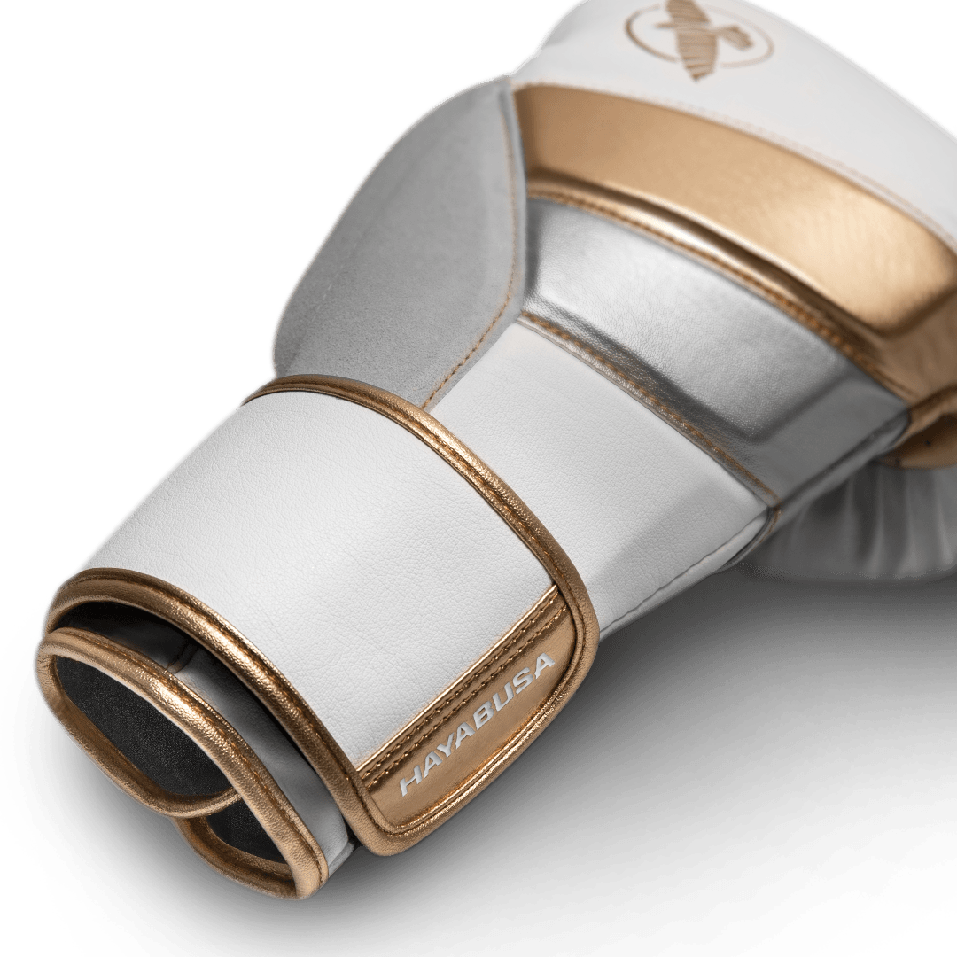 HAYABUSA T3 BOXING GLOVES WHITE/GOLD