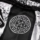 8 WEAPONS HVID/SORT MUAY THAI SHORTS