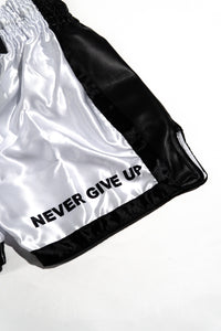 AZLAN “Never Give Up” Muay Thai Shorts