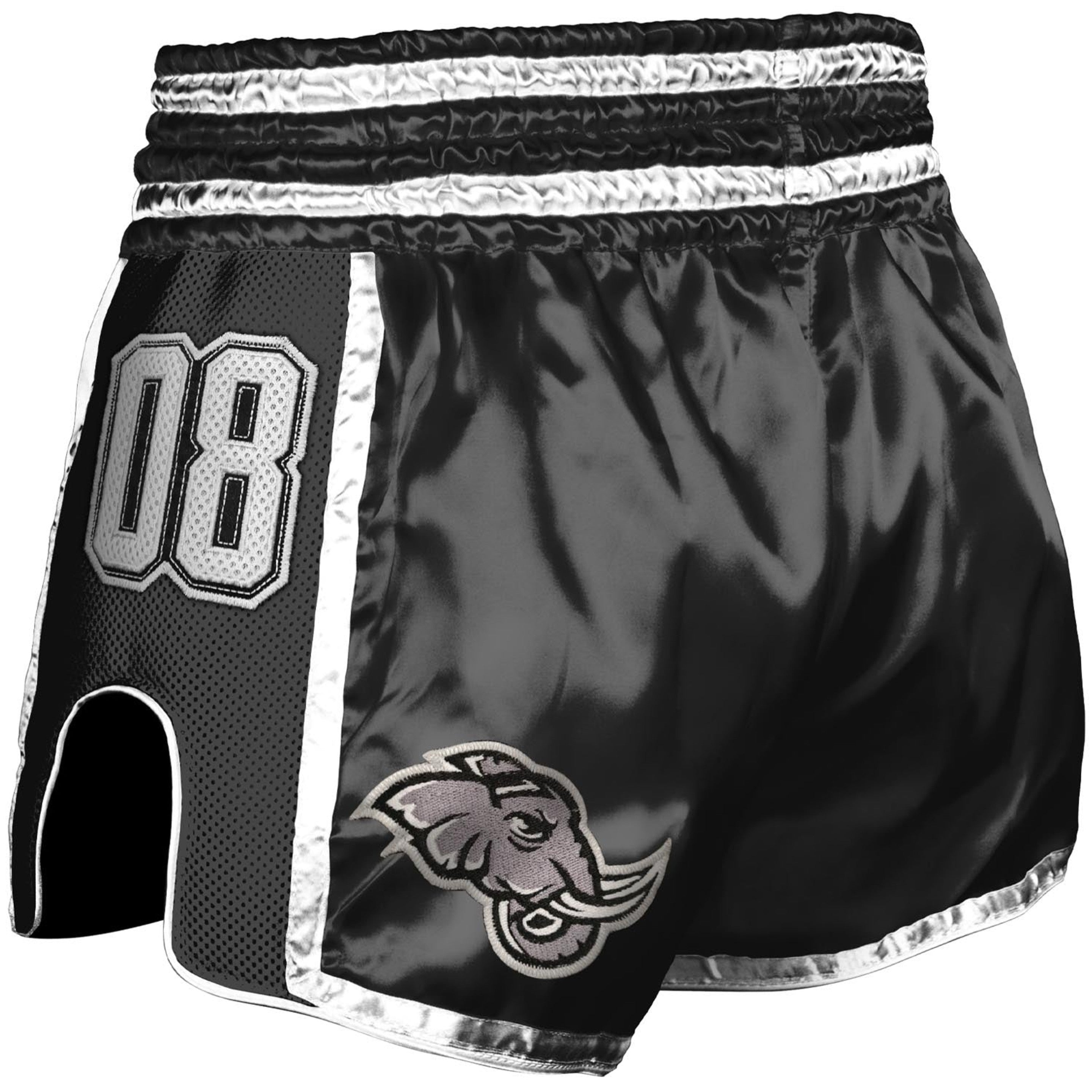 8 WEAPONS Muay Thai Shorts Super Mesh Team 08 Black