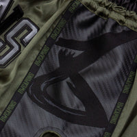 8 WEAPONS Muay Thai Shorts Carbon Underworld Olive Green
