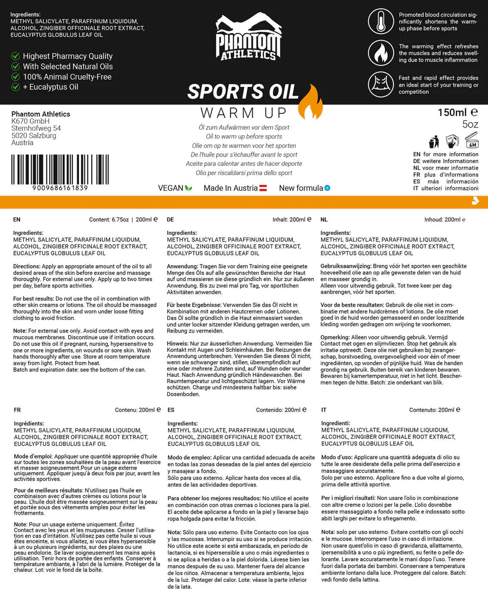PHANTOM SPORTS OLIE 150ml