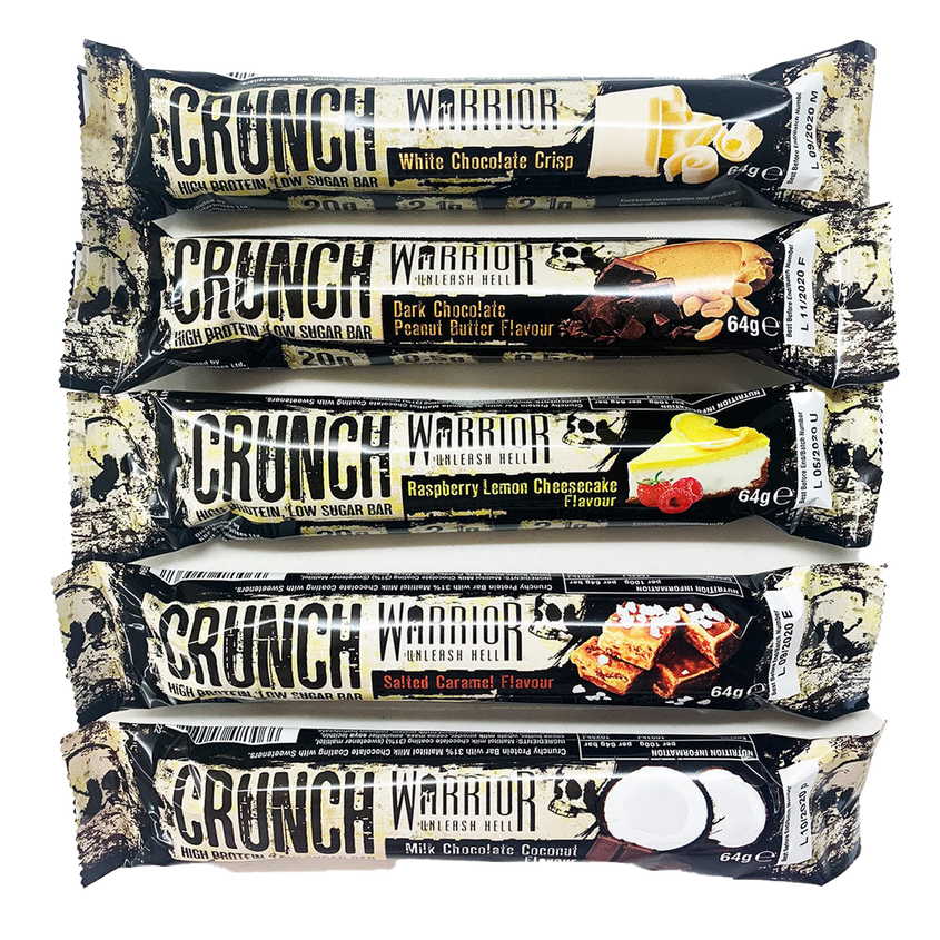 WARRIOR CRUNCH BAR - WHITE CHOCOLATE (mocha smag) 12x64g