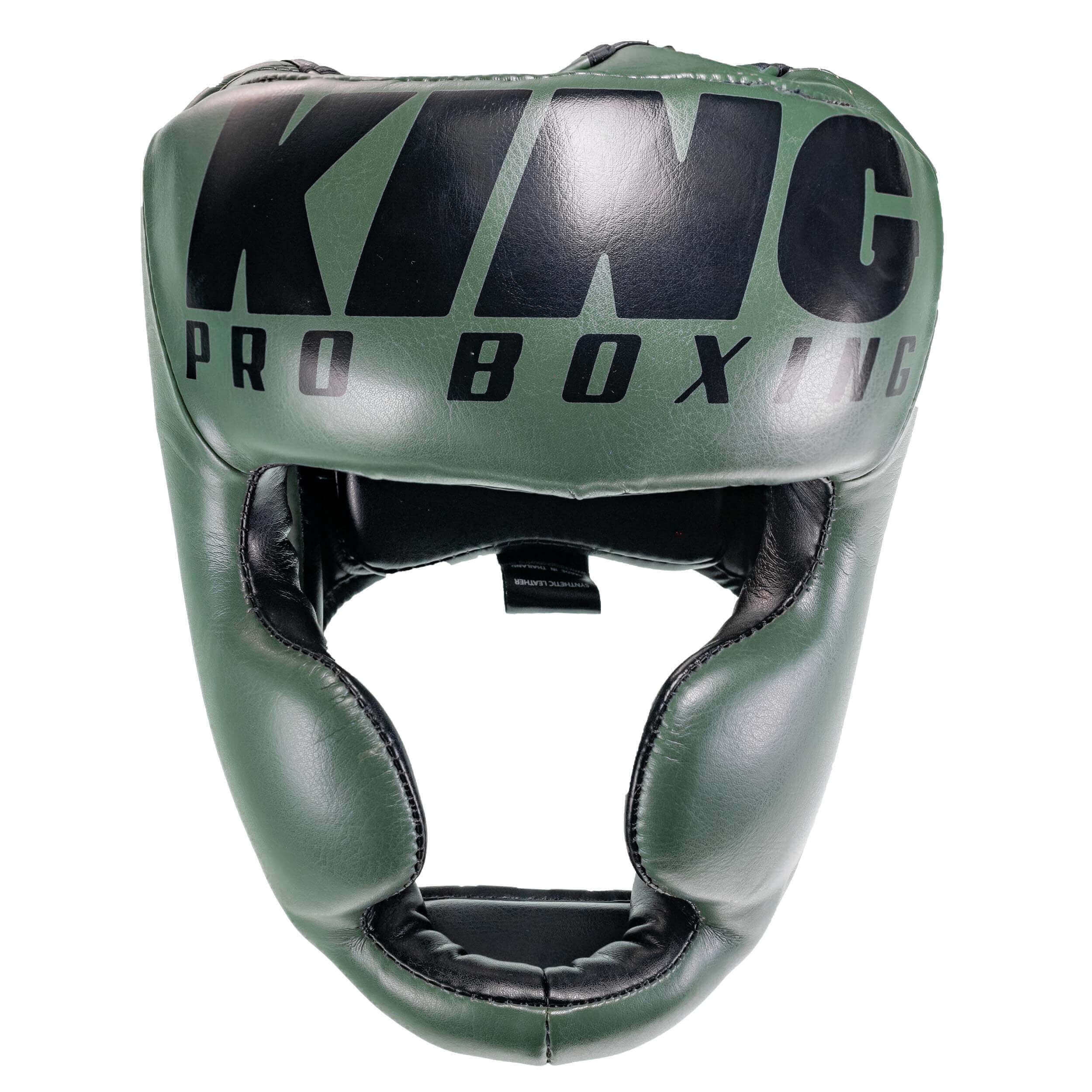 KING PRO BOXING HEADGEAR GREEN 