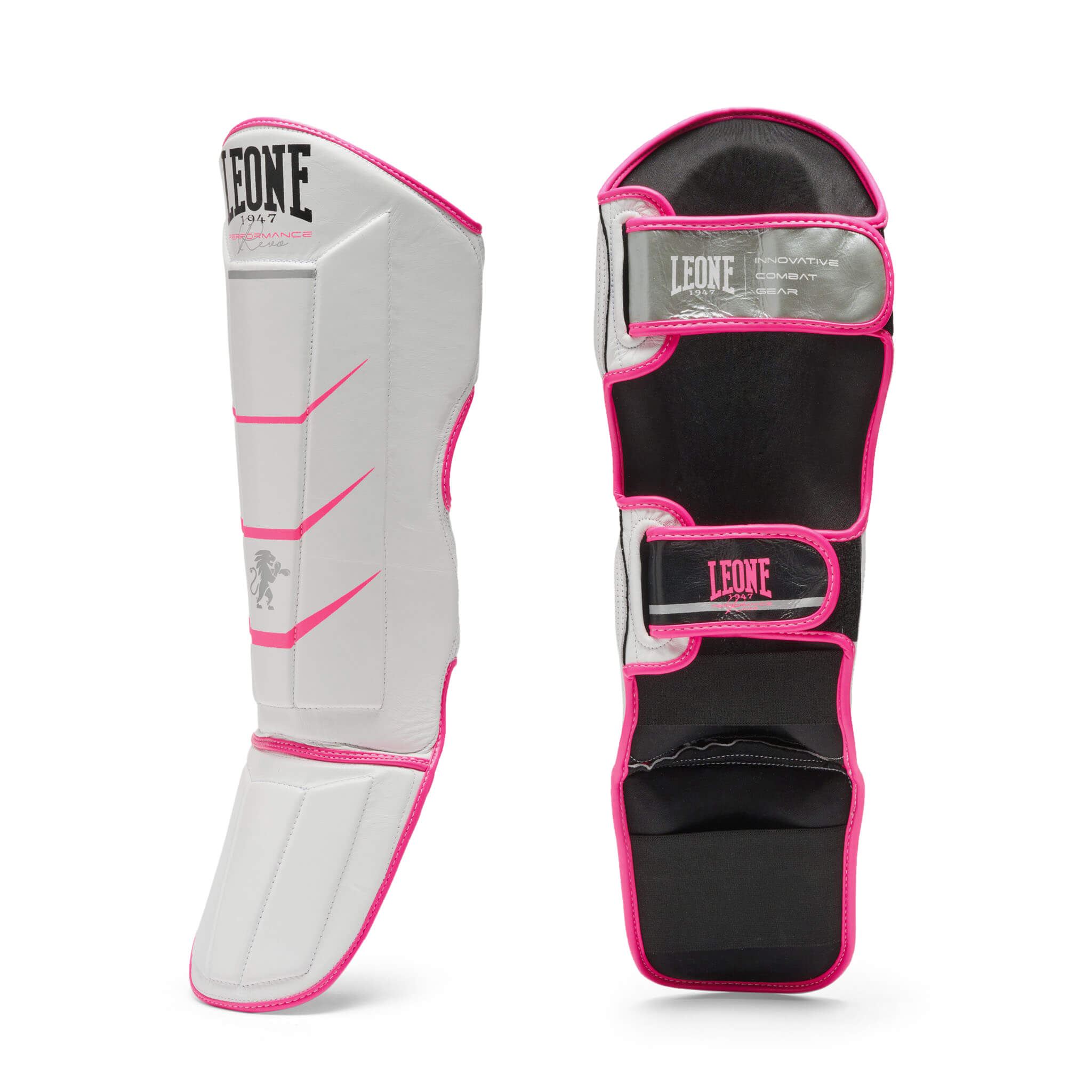 LEONE “REVO FLUO” SHINGUARDS PINK
