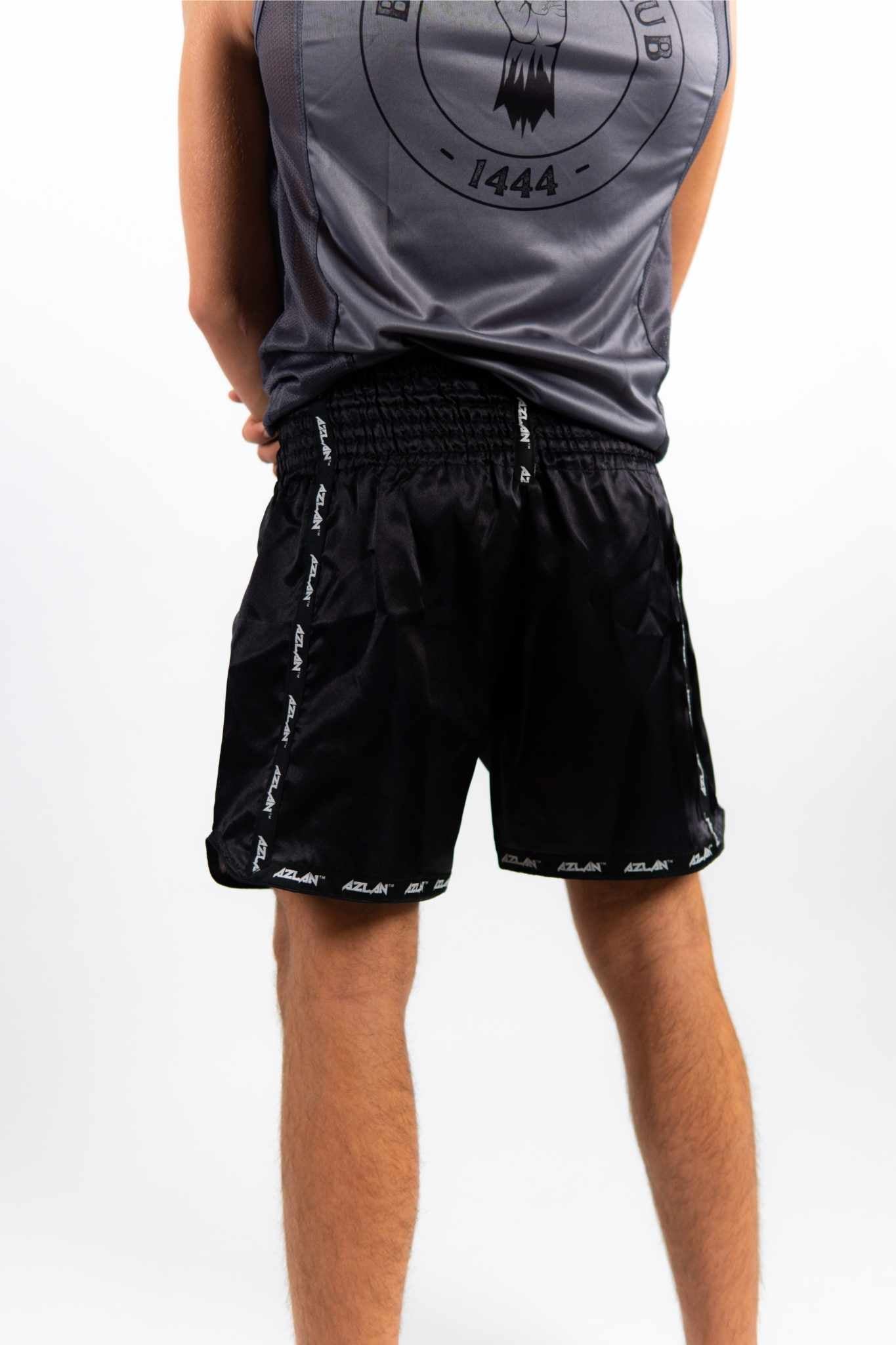 AZLAN x BADR FIGHT CLUB MUAY THAI SHORTS 'SORT'