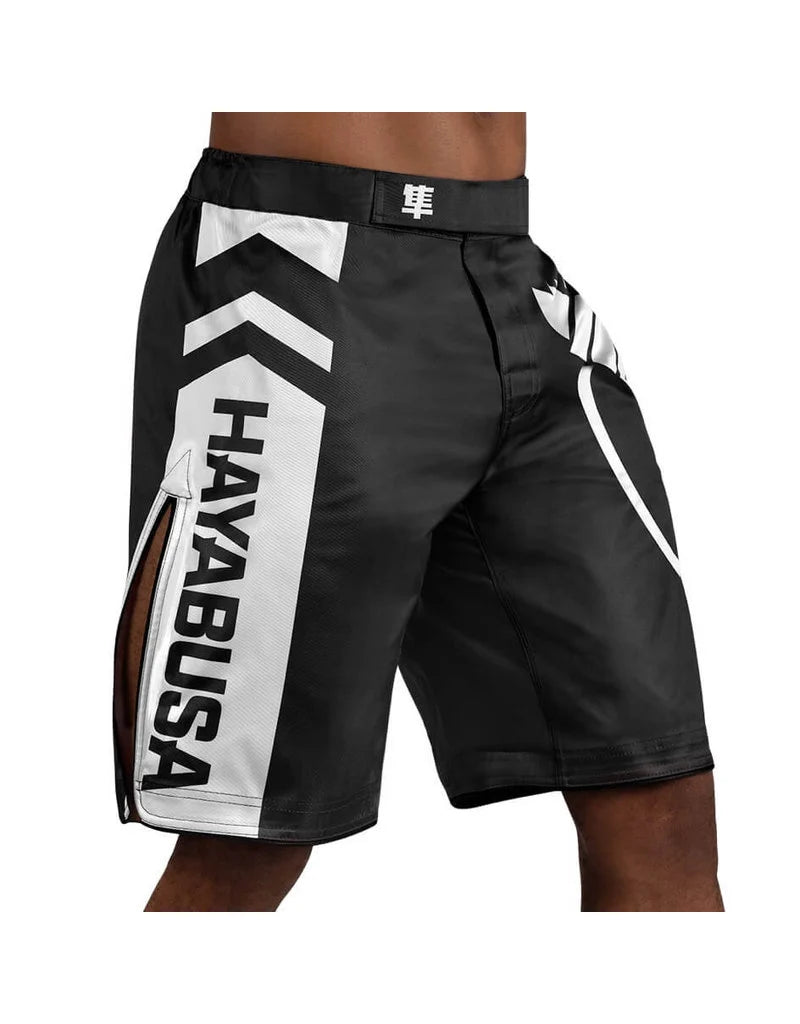 HAYABUSA “ICON MMA” SHORTS BLACK/WHITE